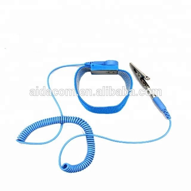 Wholesale Anti-Allergic wrist band with 6' cable Adjustable ESD wrist strap from china suppliers