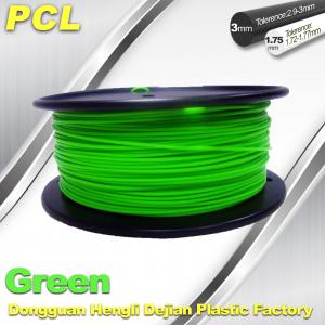 Wholesale Green Low Temperature 3D Printer Filament , 1.75 / 3.0mm PCL Filament from china suppliers