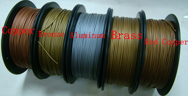 Wholesale 1.75mm Metal 3d Printer Filament Copper Bronze Brass Red Copper Aluminium from china suppliers
