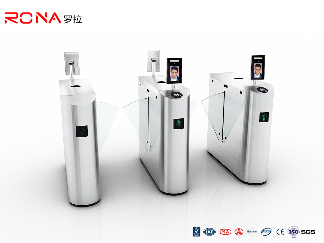 Wholesale 12VDC SUS 304 Flap Barrier Gate Turnstile R485 R232 With Face Recognition from china suppliers