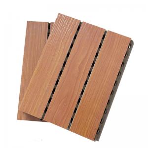 Wholesale MDF Studio Auditorium Wooden Grooved Acoustic Panel / Sound Absorbing Wall Panels from china suppliers