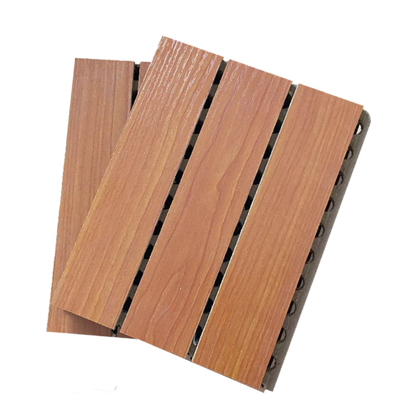 Wholesale Melamine Finish Grooved MDF Sound Proof Acoustic Wood Panels With Holes from china suppliers