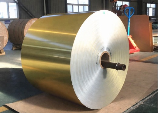 Wholesale Customized Heat Exchanger Material , Golden Color Coated Aluminium Foil from china suppliers