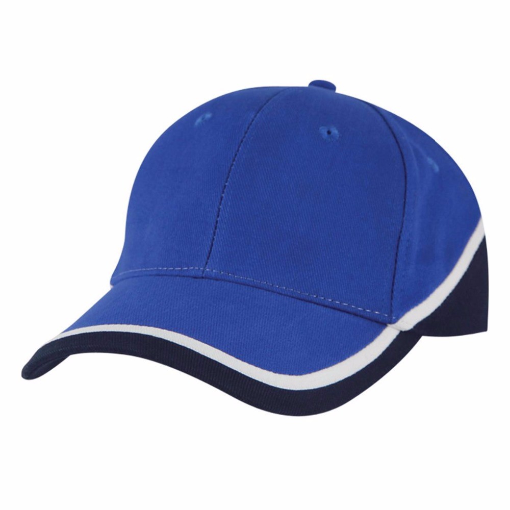 Wholesale 100% Cotton Printed Baseball Caps / Sandwich Baseball Cap Striped Style from china suppliers