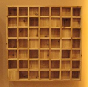 Wholesale Square / Cubic Pattern Ceiling Acoustic Diffuser / Wood Diffuser Panel from china suppliers