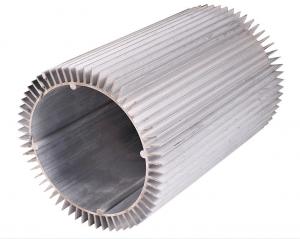 Wholesale Round Aluminum Alloy Extrusion Heat Sink Silvery For Motorcycle from china suppliers