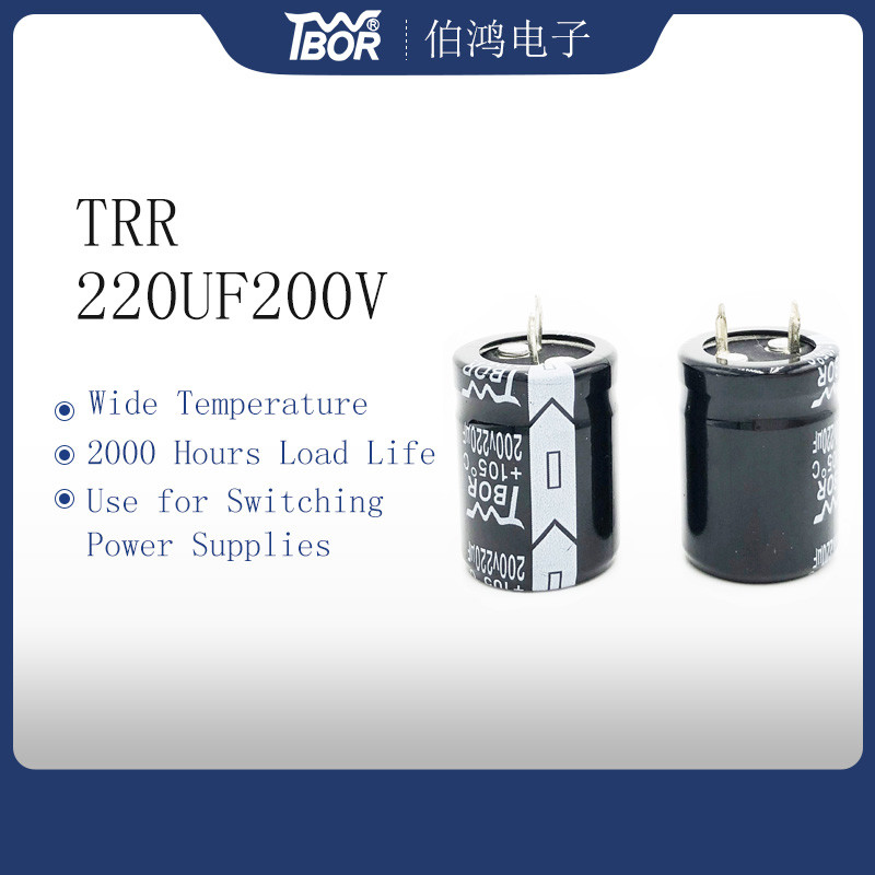 Wholesale 22X25MM Snap In Capacitor 220UF200V Aluminum Electrolytic Capacitor from china suppliers