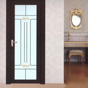 Wholesale Wood Grain Aluminium Casement Door Aluminum Flush Casement Doors from china suppliers
