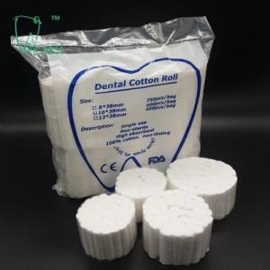 Wholesale White Surgical Cotton Gauze Roll , Medical Absorbent Cotton Roll 8x38mm from china suppliers