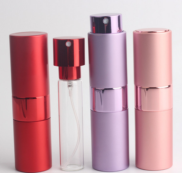 Wholesale Cylinder Shape Travel Perfume Atomiser 5ml Aluminum  With Pump Sprayer from china suppliers