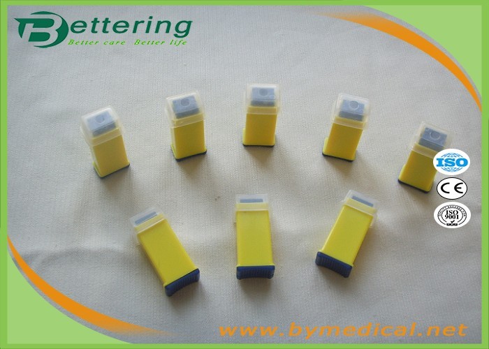 Wholesale 26G Yellow Colour Sterile Auto Pressure Activated Safety Blood Lancet Asepsis Blood Sample Collecting Needle from china suppliers