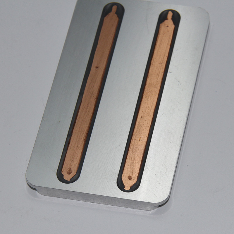 Wholesale Al6063 T6 Aluminum Copper Heatsink , Copper Pipe Flattened Aluminum Base Plate from china suppliers