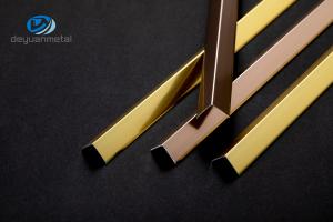 Wholesale Trim Angle L Type Aluminium Profile 0.8-1.5mm Thickness T5 T6 gold color from china suppliers