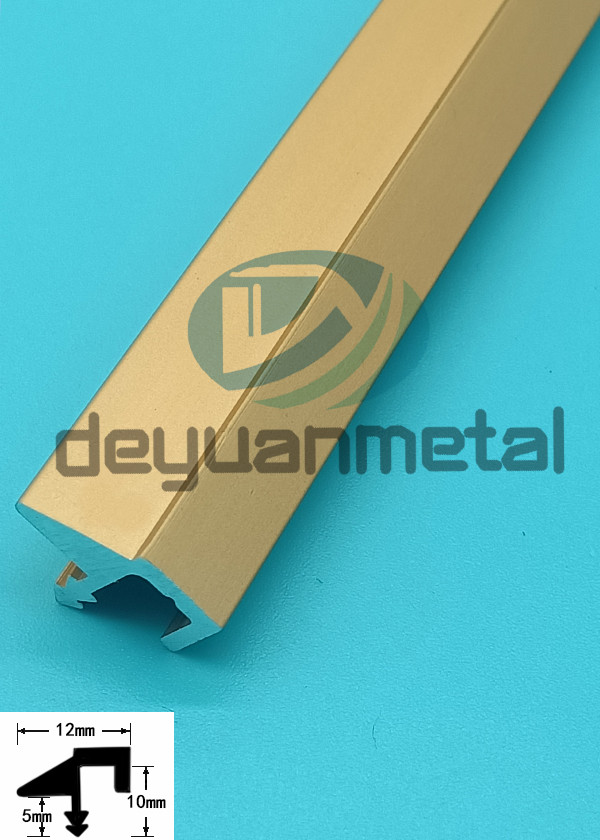 Wholesale 10mm Aluminum T Profiles , t shaped aluminium extrusion With Bevel Edge from china suppliers