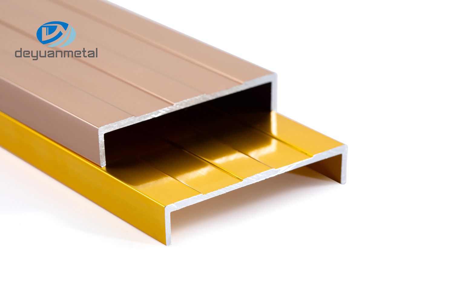 Wholesale Golden Anodised Aluminium U Channel , GB U Section Aluminium Extrusion from china suppliers