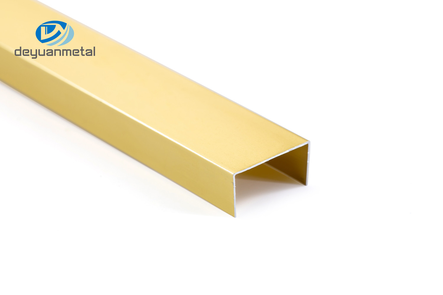 Wholesale Anodized Aluminum U Profile Channel 0.8-1.2mm Thickness 6063 Alu Material Gold Color from china suppliers