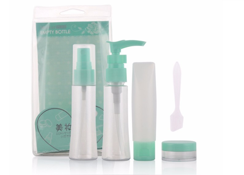 Wholesale Custom Tube Length 5pcs Plastic Travel Kit ,  Cosmetic Travel Container Set from china suppliers