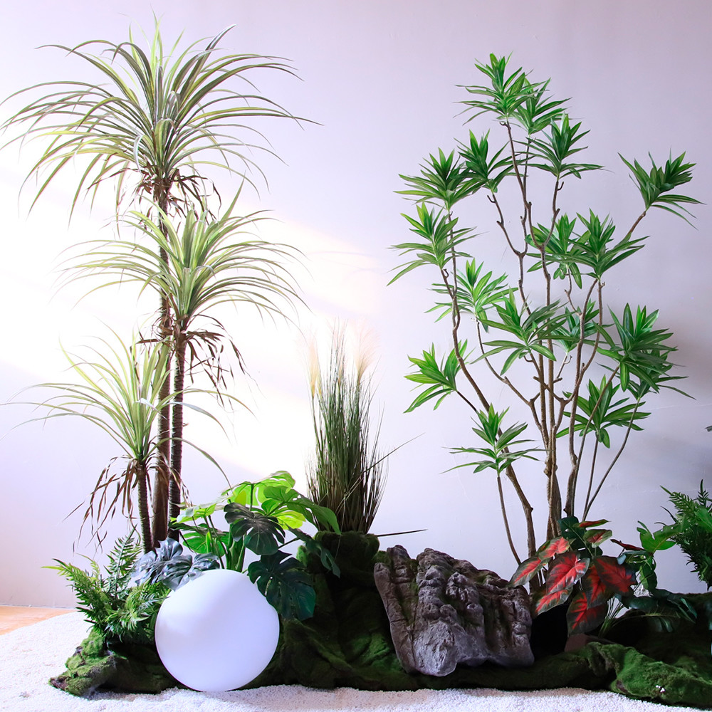 Wholesale Silk Large Capacity Artificial Potted Floor Plants For Wedding And Home Decoration from china suppliers