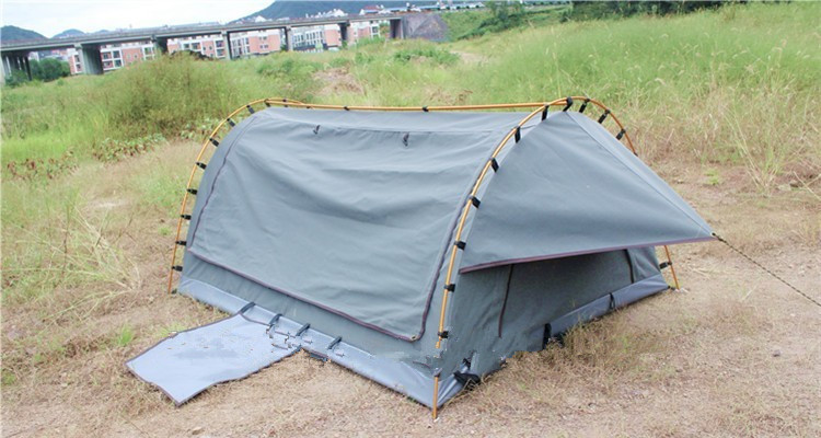 Wholesale 4WD Swag 1 Person Canvas Tent Fire Prevention Fabric Material For Outdoor Entertainment from china suppliers