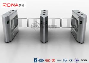 Wholesale DC24V Brush Biometric Electric Swing Barrier Gate 20W RS485 Access Control Turnstile from china suppliers