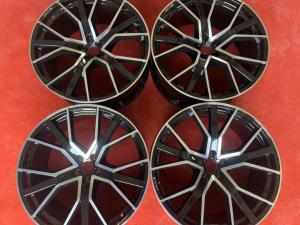 Wholesale 66.5 Hole 22 Inch Black Alloy Wheels , Cast 10J Car Alloy Rims from china suppliers
