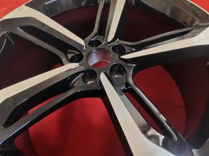 Wholesale 66.5 Hole 5 Spoke Black Alloy Wheels from china suppliers