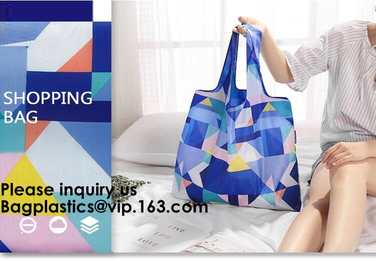 Wholesale POLYESTER NYLON BAGS, BASKET, ECO CARRIER, REUSABLE TOTE BAGS, SHOPPING HANDY HANDLE VEST, FOLDABLE from china suppliers