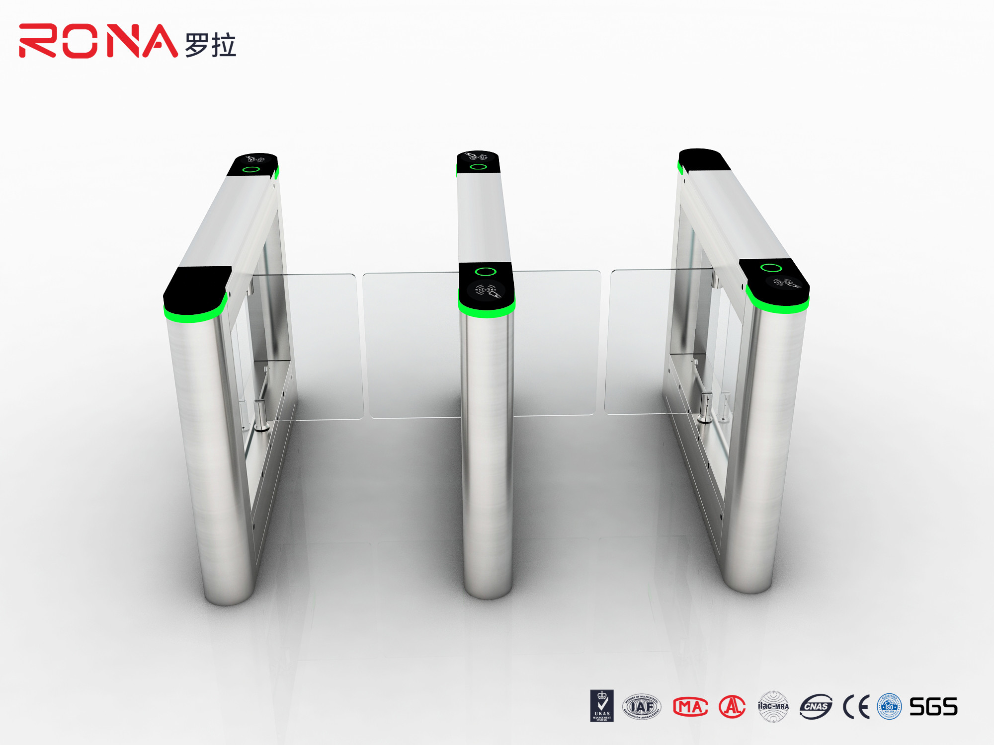 Wholesale 240V Pedestrian Swing Barrier Turnstile Gate For Security Entrance from china suppliers