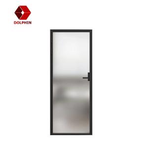 Wholesale Room Double Glass Aluminium Casement Door Swing Aluminum Interior Door from china suppliers