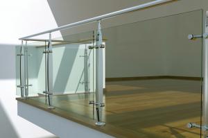 Wholesale Interior Stainless Steel glass balustrade fittings, laminated glass balustrade from china suppliers