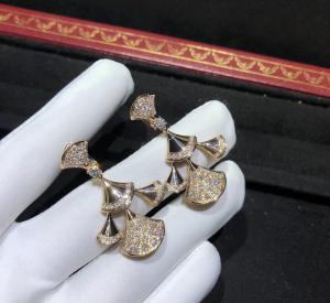 Wholesale sophisticated 18K Gold Diamond Earrings , Bulgari Divas Dream Earrings from china suppliers