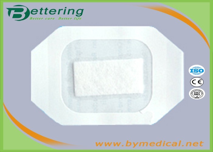 Wholesale B0607X Medical permeamble sterile transparent breathable waterproof PU film IV wound dressing with absorbent pad from china suppliers