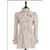 Buy cheap Luxury women white Wool Double breasted coat for winter from wholesalers