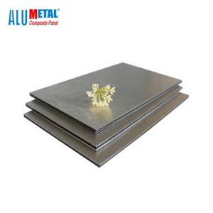 Wholesale Corrugated Brushed ACP Aluminum Adhesive Sheet Roof Panels 1000mm 6mm LDPE from china suppliers