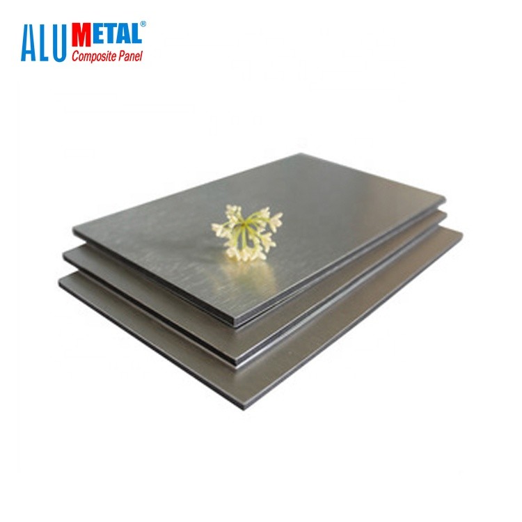 Buy cheap Corrugated Brushed ACP Aluminum Adhesive Sheet Roof Panels 1000mm 6mm LDPE from wholesalers