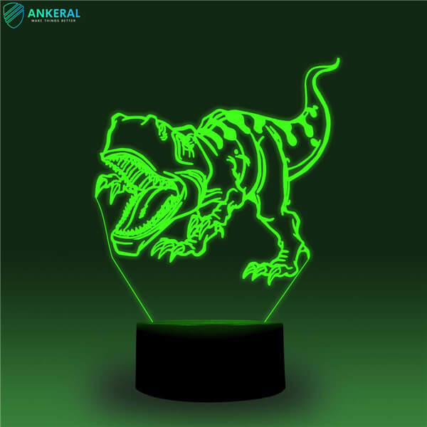 Wholesale Creative Dinosaur 3D Light APP Control 3D Lamps from china suppliers