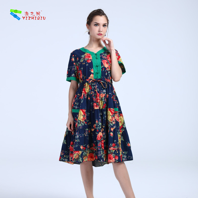 Quality YIZHIQIU Casual Dresses cotton anti-static dress for sale