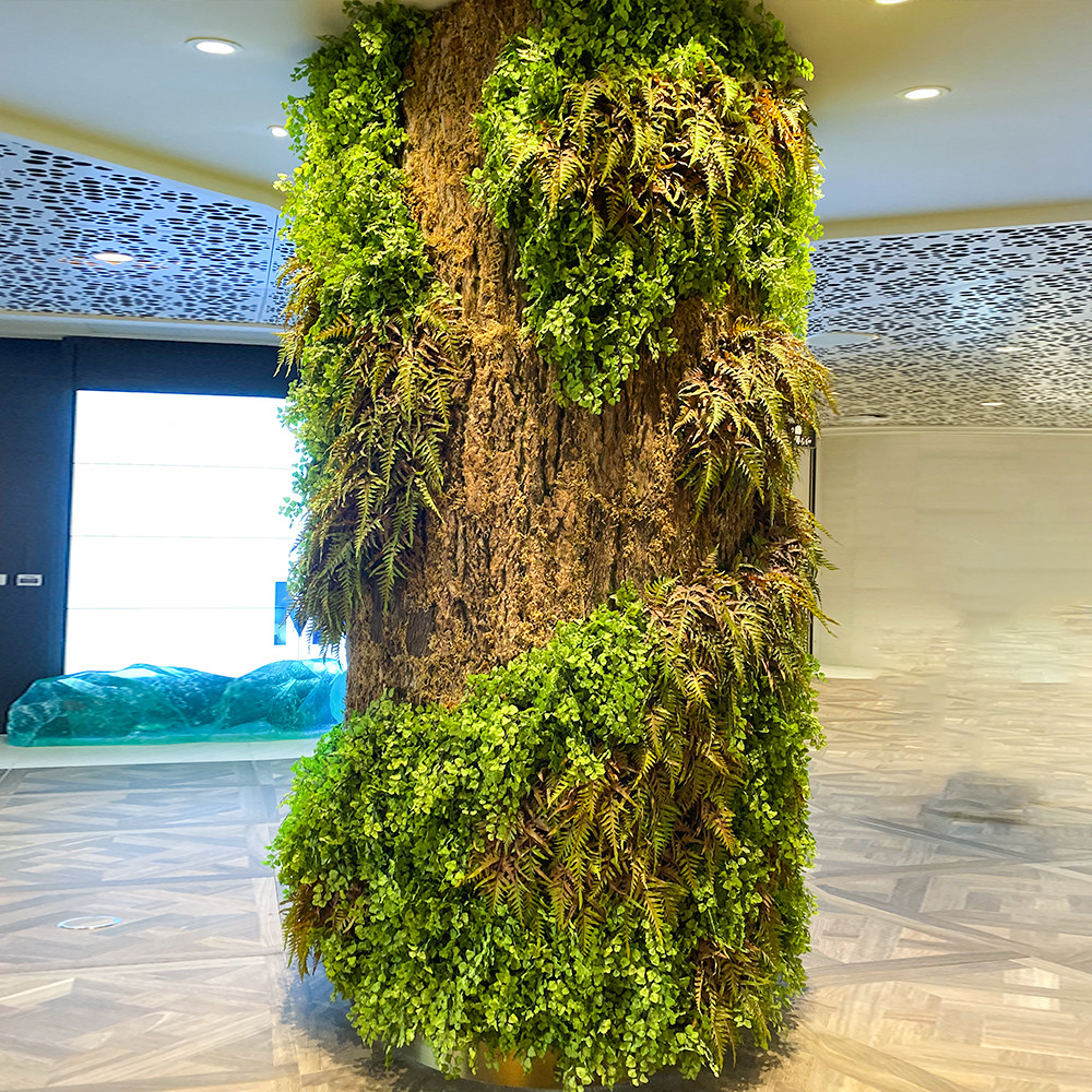 Buy cheap Fire Retardant Artificial Landscape Trees Pillar Plant Shopping Mall Decor from wholesalers