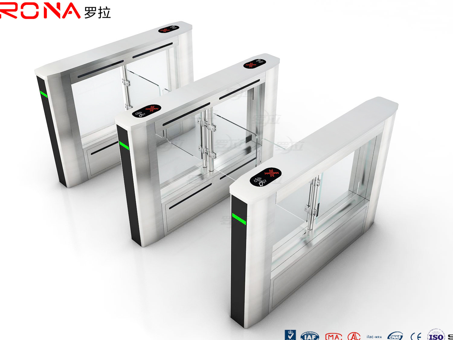Wholesale Fast Pass Speed Access Control Turnstile Servo Motor 40 Persons / Min RFID from china suppliers