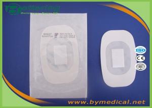 Wholesale B0607 Medical permeamble sterile transparent breathable waterproof PU film IV wound dressing with absorbent pad from china suppliers