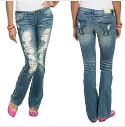 Wholesale Extreme Destroyed Bootcut Jean for women   from china suppliers