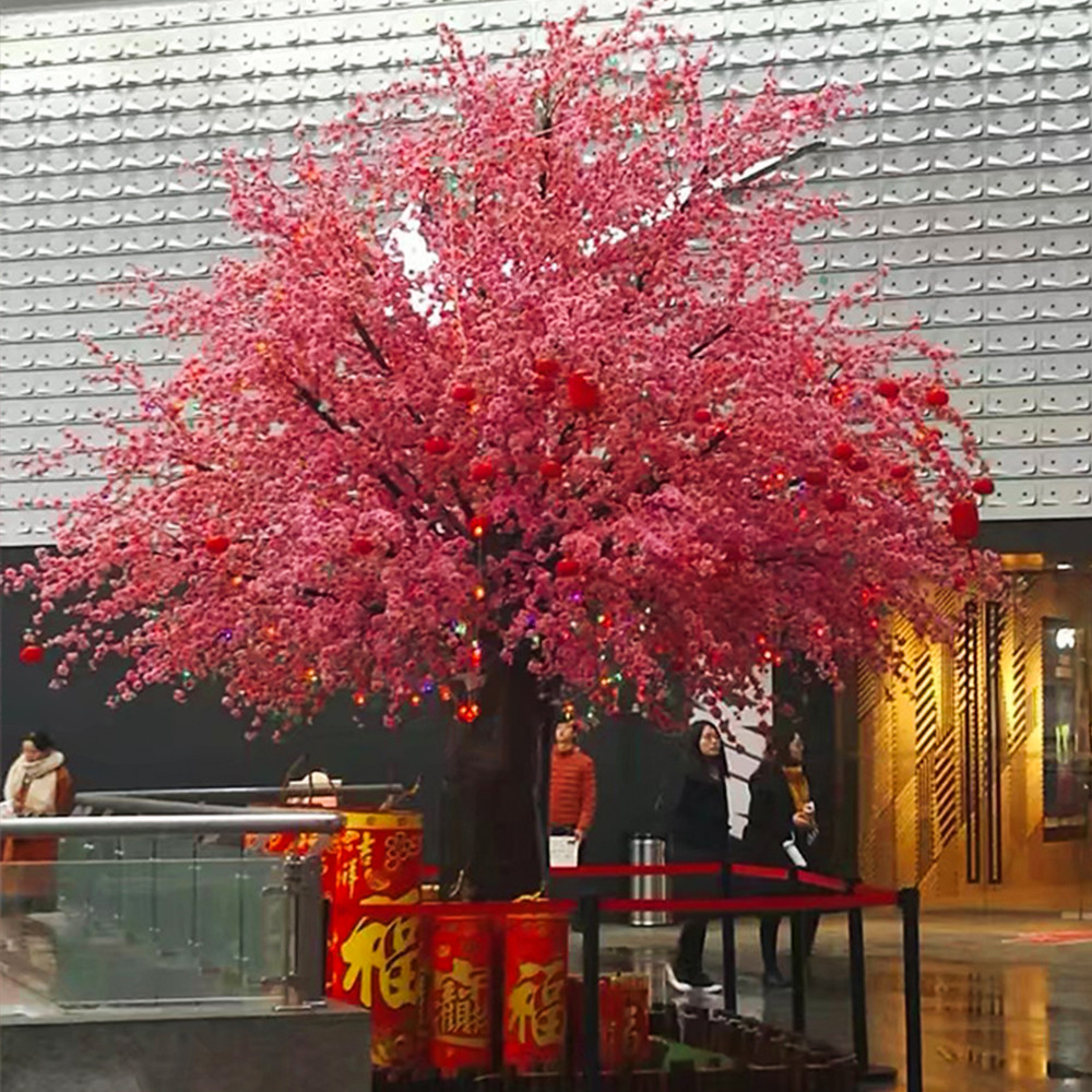 Wholesale Artificial Japanese Maple Blossom Tree Wedding Table Roses Wisteria Flower White Pink Cherry Peach Tree from china suppliers