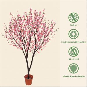 Wholesale 180cm Potted Cherry Blossom Tree Decoration Plant Artificial Flower Bonsai from china suppliers