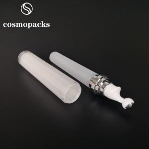 Wholesale Acrylic Serum Roller Airless Cosmetic Bottles Creamy White from china suppliers
