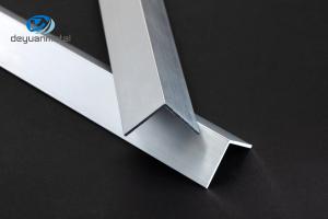 Wholesale 6063 Aluminum Angle Profiles 2.5m Length Matt Silver Mill Finish from china suppliers