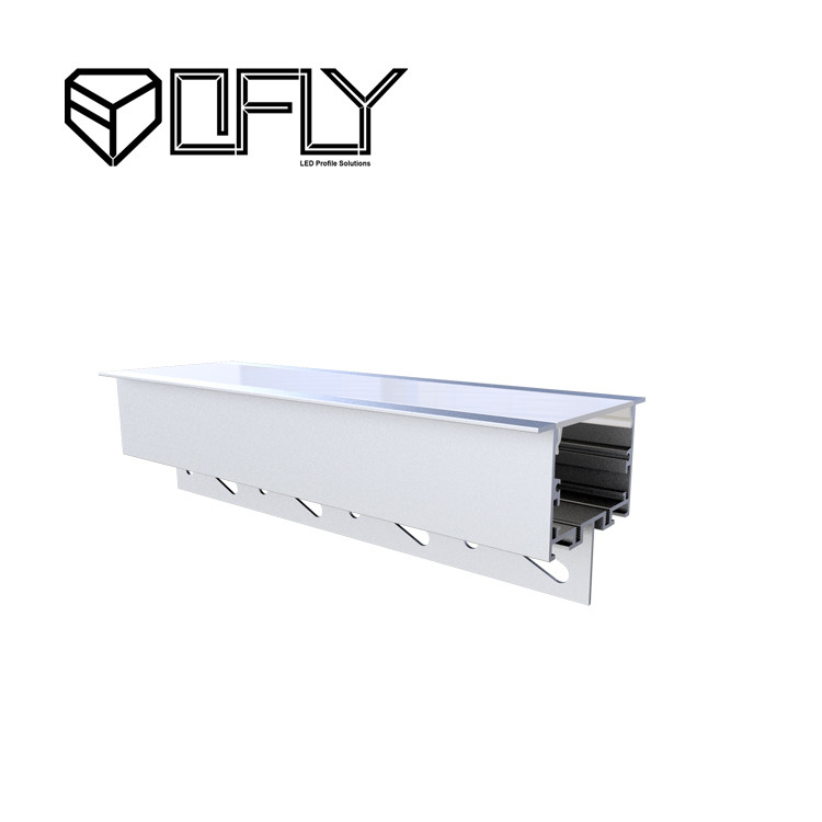 Wholesale Opal Recessed Led Strip Lighting Channel 6063 T5 Aluminium Material 65mm X 55mm from china suppliers