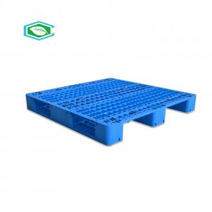 Wholesale Virgin HDPE Steel Reinforced Plastic Pallets Grid Surface 3 Longitudinal Legs from china suppliers