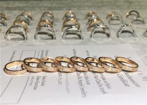 Wholesale Sophisticated 18K Gold Diamond Ring , Customized Cartier Love Wedding Ring from china suppliers