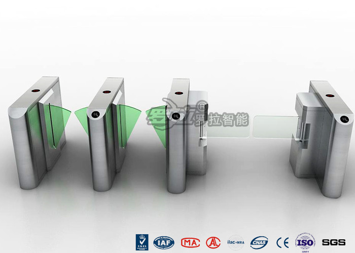 Wholesale Stylish Clear Bi - Directional Turnstile Access Control With Swing Panel from china suppliers