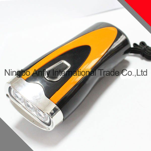 Wholesale Anfly portable rechargeable emergency dynamo led flashlighting dynamo led flashlight with CE and ROHs from china suppliers